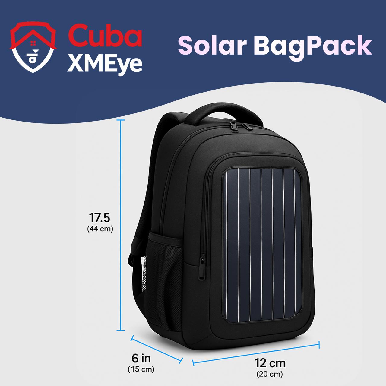 CubaXMEYE Waterproof Solar Charging Bag for mobile and laptop charging