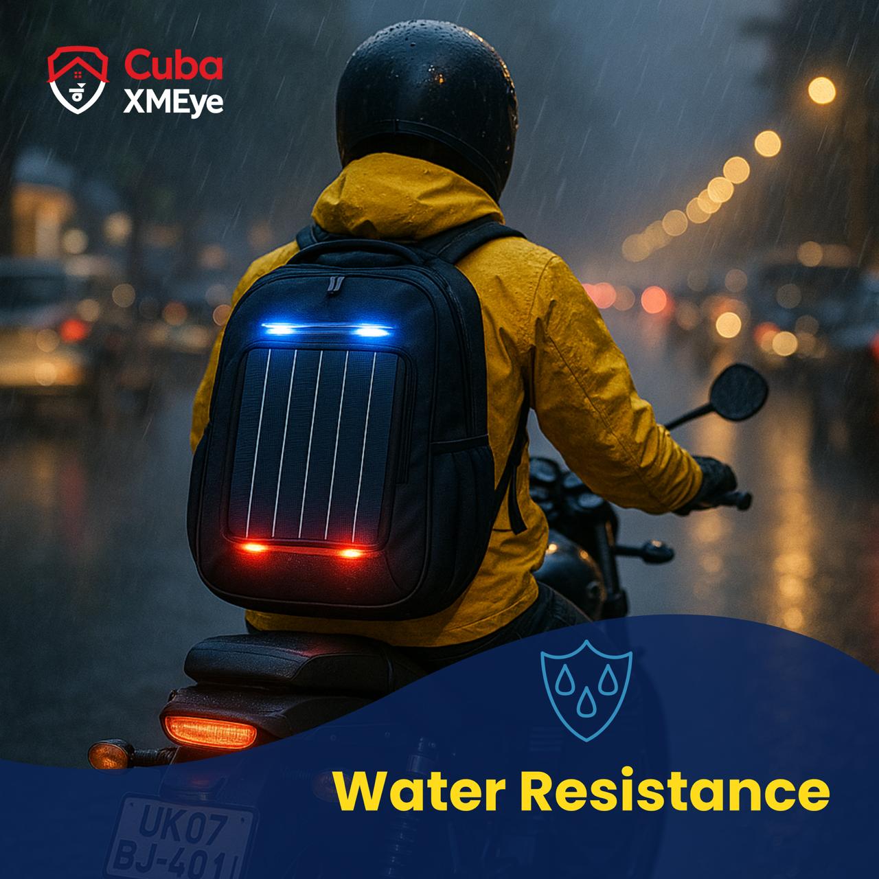 CubaXMEYE Solar Bag – Waterproof Solar Charging Backpack for Mobile & Laptop Power Backup - Image 2