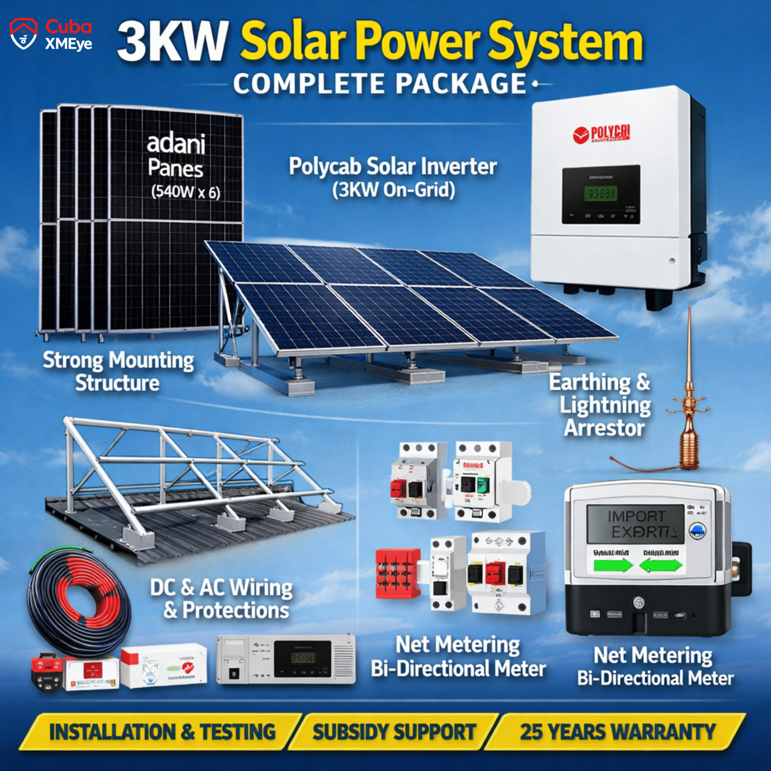 3KW Regular Solar Panel Installation