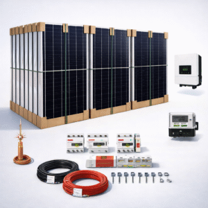 Cubaxmeye Regular 5kW rooftop solar system packed solar panels inverter and accessories